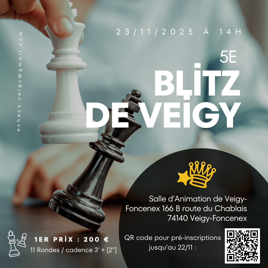 Annonce 5ème Blitz de Veigy-Foncenex 5e Blitz de Veigy-Foncenex