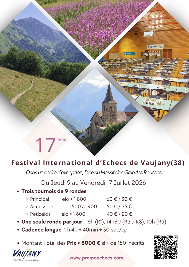 17e Festival d&rsquo;Échecs de Vaujany